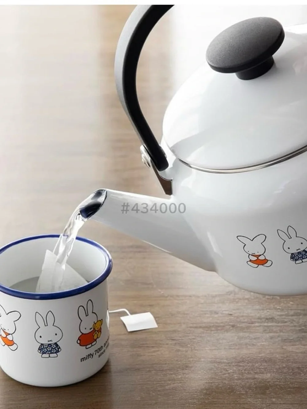 🐰NIB Unopened Japan Import Miffy 70th Anniversary Fujihoro Enamel Kettle 2.0L 🐰